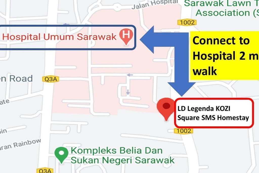 Kozi Square New Sgh Cozy Home 7A Kuching Ngoại thất bức ảnh